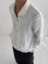 WL Ed Rivet Ribbed Knit Zip-Up (2C)