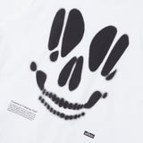 Smudging Skull Graphic T-shirt_White