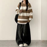 Allt Hem Snap Pin Tuck Washed Denim Wide Pants