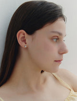 26SS★ H Edition Silver Pillow Earrings