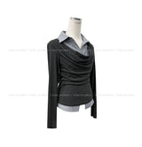 Reet Drape Layered Shirt