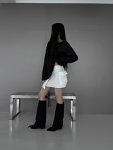 unbalanced ナイロンラップスカート (3color)