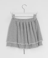 Mokan Lace Tiered Layered Mini Skirt