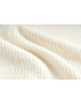 Aria Beads Detail Wool Blended Knit Cardigan Ivory