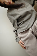 Raglan pigment long sleeve, Grey