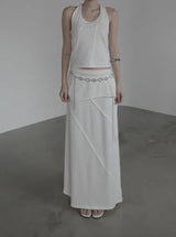 Lucent Layered Long Skirt