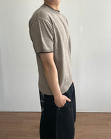 Welt Crop Short Sleeve Knit