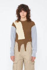 SWITCHING COLOR KNIT