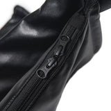 LEATHER TRANSFOAM BAG-BLACK