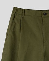 Marel One-tuck Wide Cotton Pants