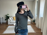 lace stripe tee