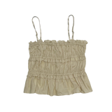 Frill crop blouse