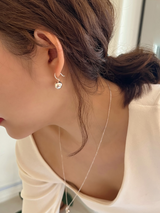 Silver bell earring (silver)