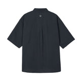 [24SS LSD COLLECTION] Cotton Seersucker Short-sleeve Shirt_Charcoal