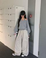 [ORIGINAL] Mellow U-Neck Long Sleeve Knit