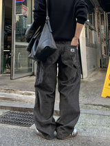 パッチコーデュロイカーペンターデニム