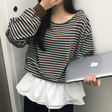 [MADE] ダーリング, ストライプワンショルダートレーナー