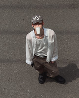 ローブドクワッドポケットワイドコットンパンツ