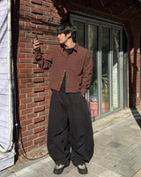 マーリンクロップチェックシャツ