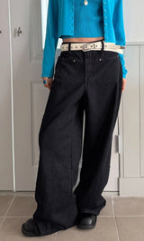 LINEAR POCKET WIDE DENIM