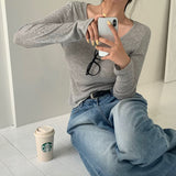 [BELLIDE MADE] 8 colors テンセルレイヤードUネックTシャツ
