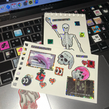 フリースタイルホログラムステッカー (т  ̫ т);💀