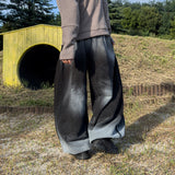 Smoky Washed Wide Sweatpants
