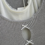 Vena Ribbon Layer Top