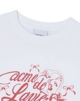 25FW WOMAN ミラーACベアクロップ半袖Tシャツ ホワイト