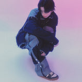 grunge roll-up denim pants_blue