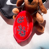 BORN IN CODE Coral Reef Coin Wallet Keyring (Red)