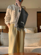 [Wool fleece] Eggdon string two-way pants