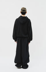 (MADE) neWave Short Zip Hoodie_Black