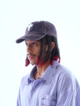 TWILL FADED RANDOM STITCH EMBROIDERY パッチウォッシュボールキャップ