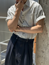 [S/S] Multi stripe half shirts(2color)
