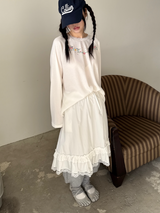 garden waffle lace T 