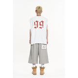 Raw-cut box sleeveless - White
