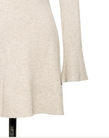 milktea bell flare knit ops