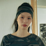 Camouflage head band (charcoal)