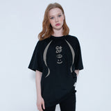 [UNISEX] 3 Logo Smile Line Short Sleeve T-shirt