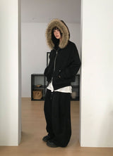 (ライニングブラッシュ)コーデュロイタックワイドパンツ