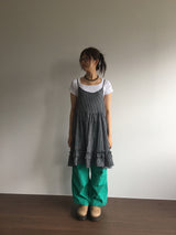 バックレスプレイドワンピース (2color)