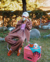 smile winter pants brown