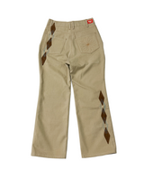 [Hand-Made「006」] Argyle Patch Pants_Beige&Brown