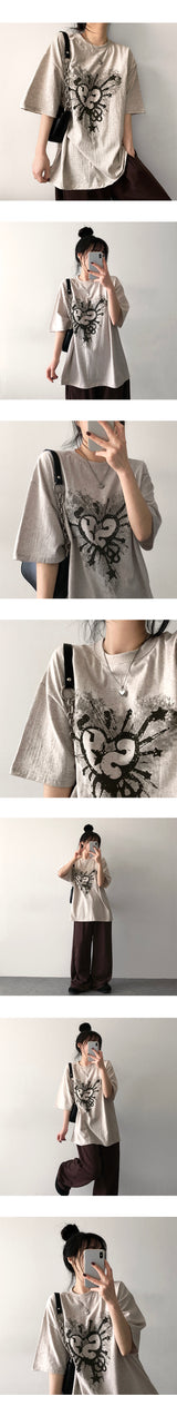 ラークルハート半袖Tシャツ
