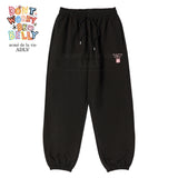 24FW RABBIT BELLY JOGER PANTS BLACK