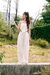 Flower scarf (Ivory)