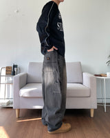 カーペンターパッチデニムパンツ