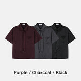 Argent Silk ST Tie Short Sleeve Shirt