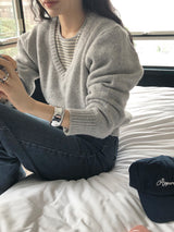 [MADE] FIFTY WOOL V-NECK KNIT